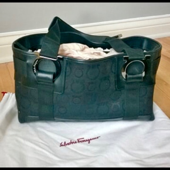 Auth. Salvatore Ferragamo Nylon Bag & Wallet - Picture 2 of 7